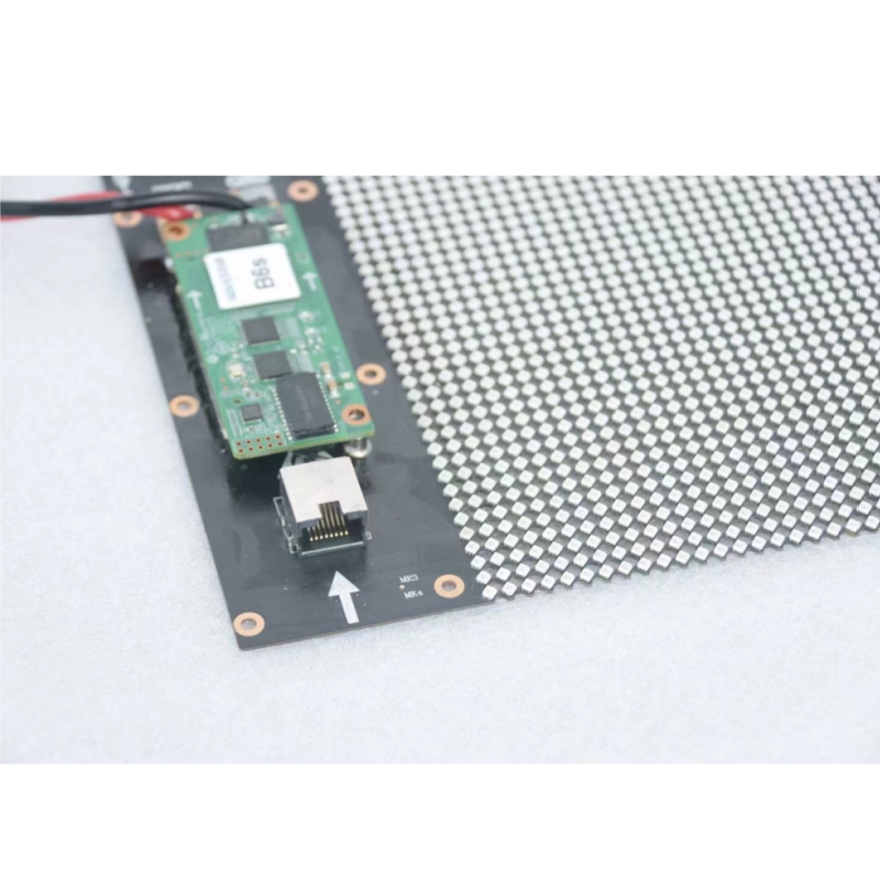 Holografischer, transparenter LED-Bildschirm mit ultraweicher und leichter Klebefolie