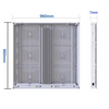 Outdoor-Aluminiumschrank, gemeinsamer Kathoden-Energiespar-LED-Bildschirm P6.67