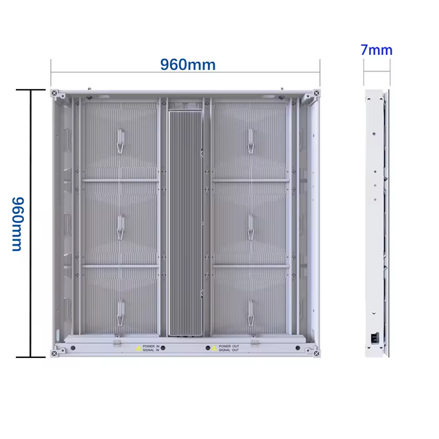 Schermo di visualizzazione LED a risparmio energetico a catodo comune in alluminio per esterni P6.67